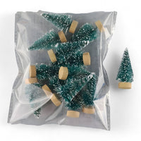 Weihnachtsliebhaber | 12PCS Mini Weihnachtsbäume - Lustige und festliche DIY-Dekoration für Zuhause und Büro