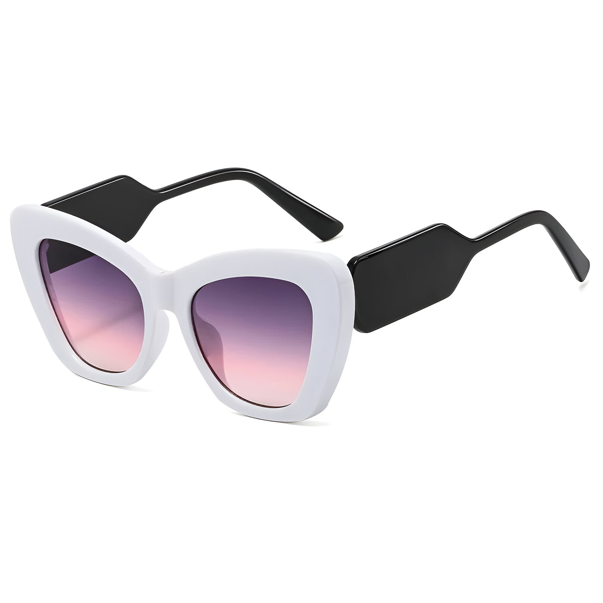 Melanie | Übergroße Katzenaugen-Sonnenbrille mit UV400-Schutz