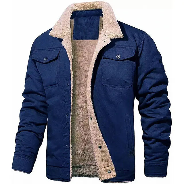 Herren Bomberjacke aus Baumwollfleece – Ewan