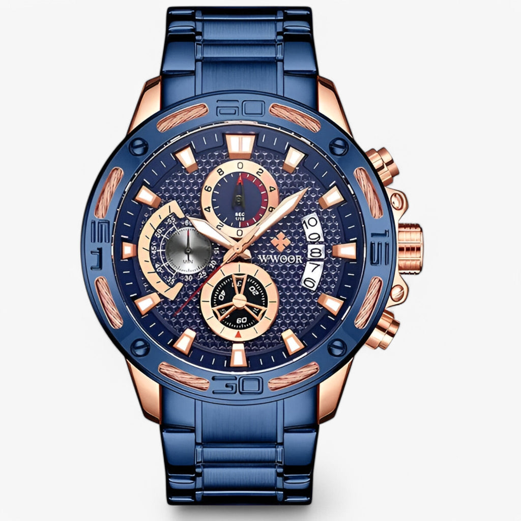 Linus | Luxus-Chronographenuhr aus Edelstahl