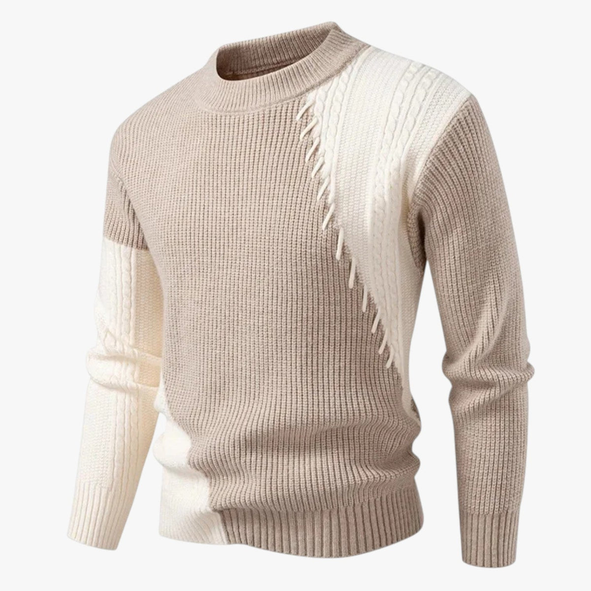 Felix | Oversize Herrenpullover, warm und elegant, Farbabgleich, für den Herbst