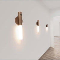 Stilvolle magnetische kabellose Lampe mit Holz