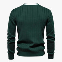 Jeremy | Herren-Lana-Cardigan mit V-Ausschnitt, warmes Color-Block-Design für Herbst/Winter