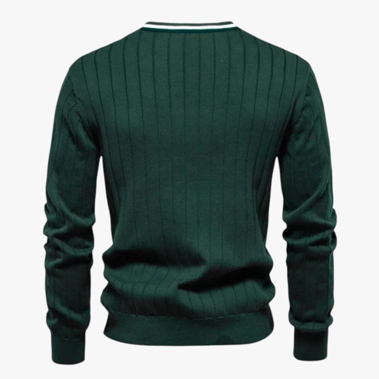 Jeremy | Herren-Lana-Cardigan mit V-Ausschnitt, warmes Color-Block-Design für Herbst/Winter