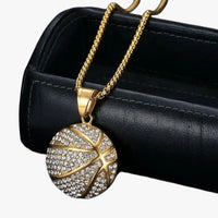 Kenji | Goldplated Halskette mit Basket Hip Hop Design