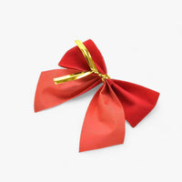 Weihnachtsdekorateur | 12 Rote Schleifen - Festliche und Elegante Dekoration für den Weihnachtsbaum