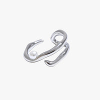 MariJoice | Edelstahlring mit Perle – Zeitlose geometrische Eleganz