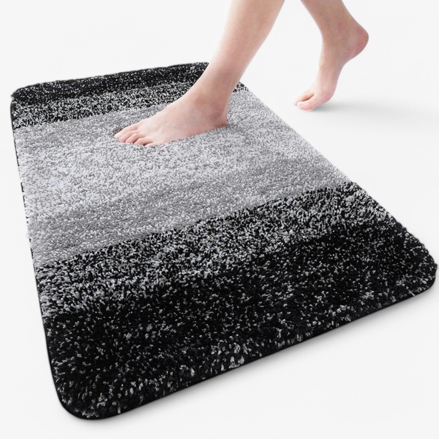 Heidi Trockene Füße in Sekundenschnelle – Super absorbierende rutschfeste Badmatte