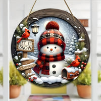 Festliche Eleganz | Weihnachts Tischmittelstück Acryl Kranz - Perfekt für Wand- oder Türdekoration