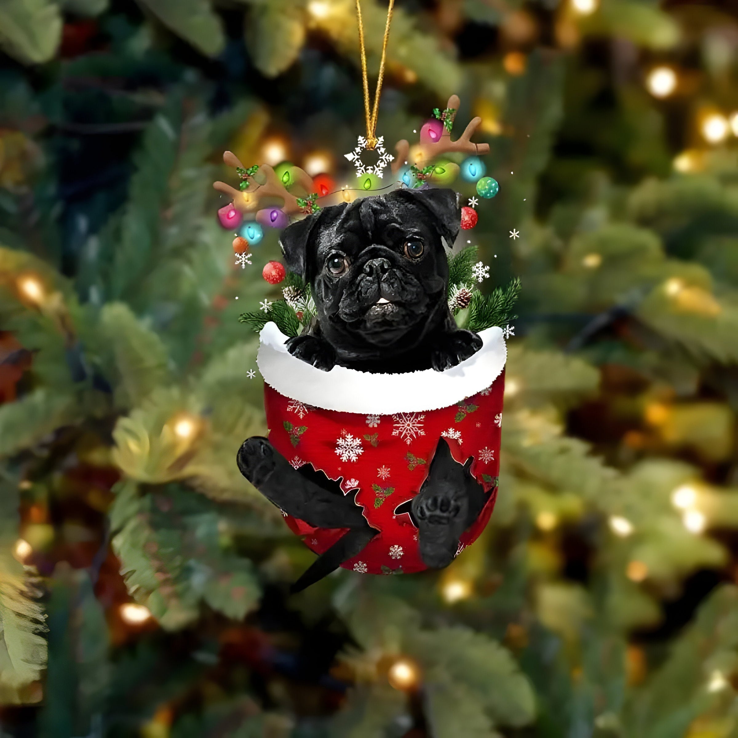 Hübsche Welpen-Dekoration | Weihnachtsbaum-Anhänger Welpe - Festlicher Charme und Geschenk für Hundeliebhaber