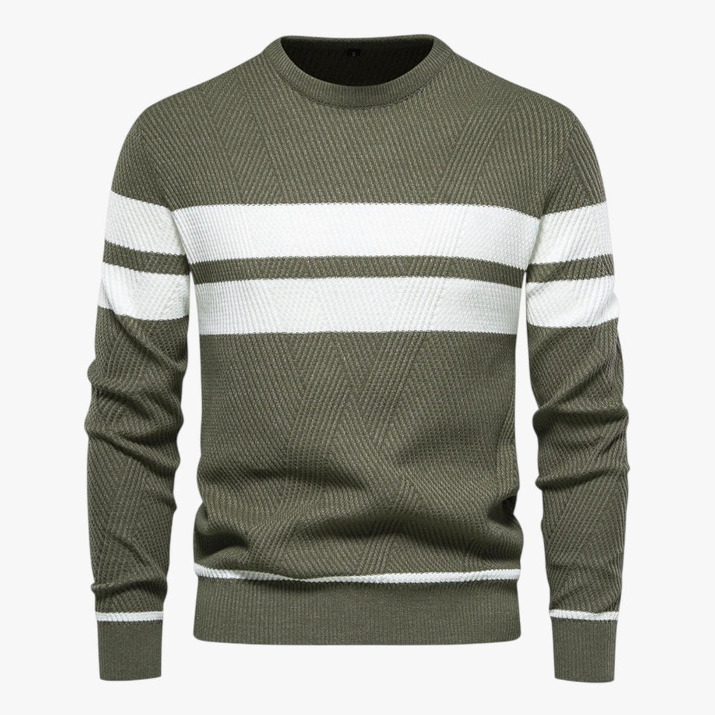 Adam | Eleganter Männer-Sommerpulli mit warmem, schlankem Schnitt und floraler Stil