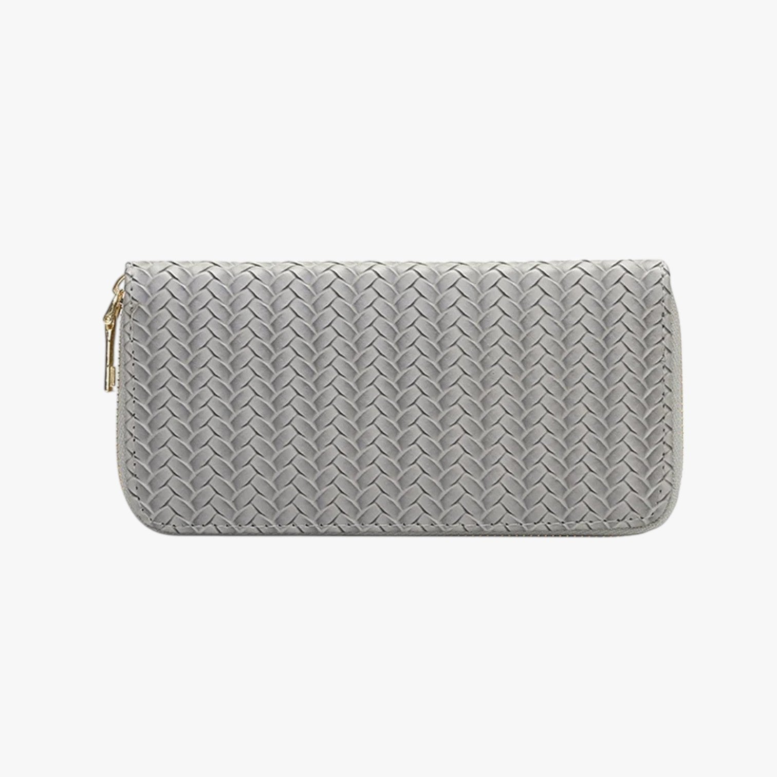 Elfenbein | Elegantes langes Portemonnaie mit Handytasche und Kartenfach