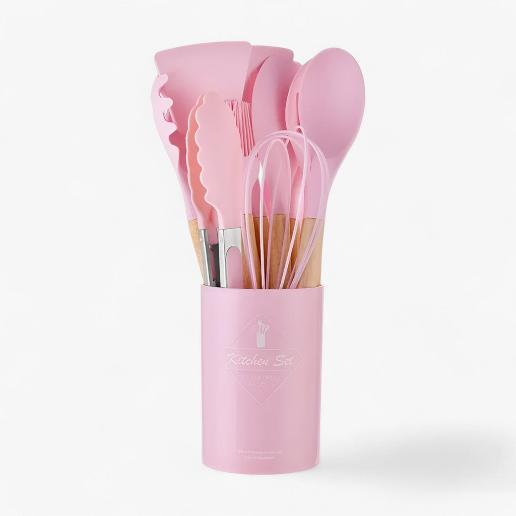 Set von 12 Küchenhelfern aus Silikon