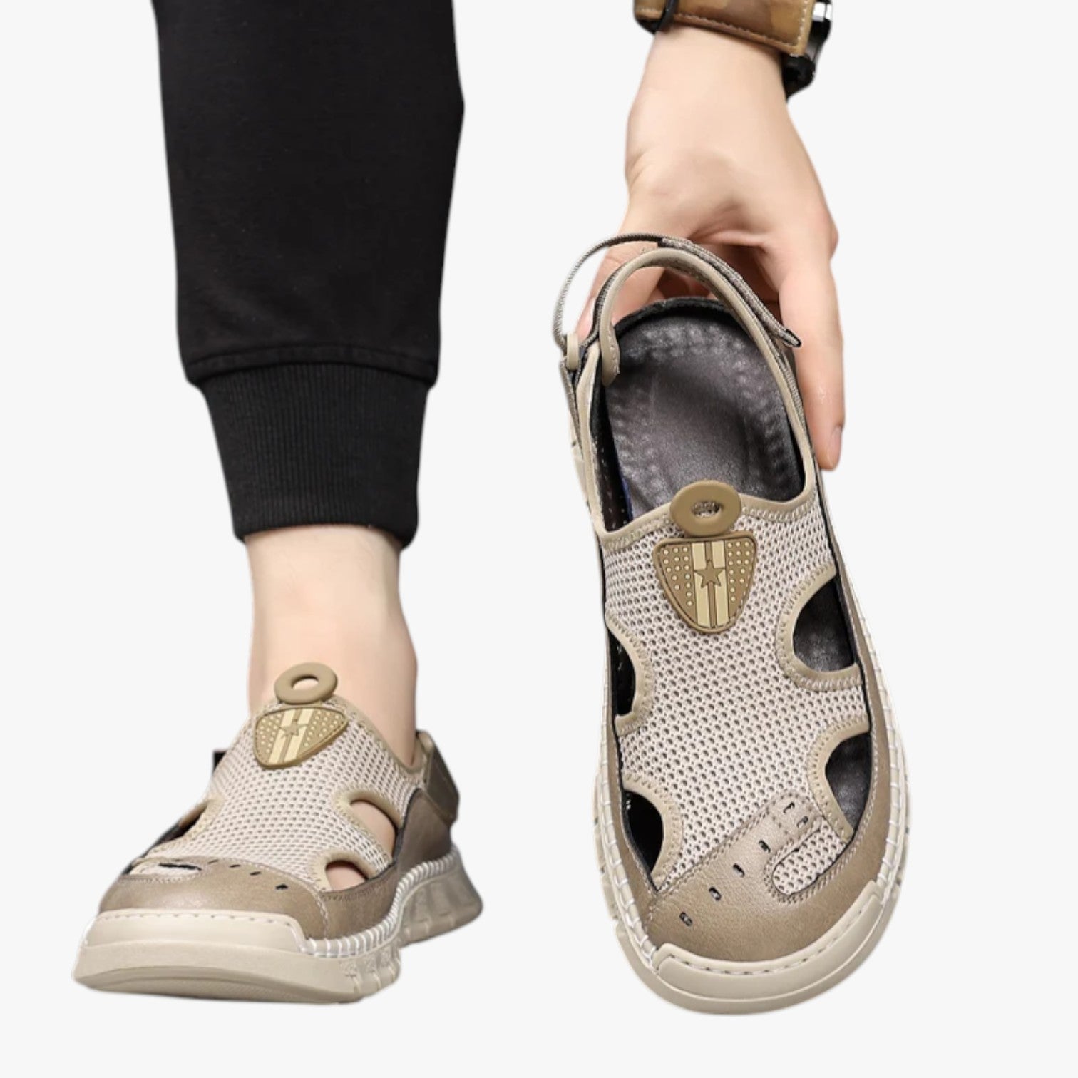 Aaron | Sommer Schuhe für Männer Atmungsaktiv, Rutschfest und Ultra Bequem