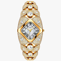 Callie | Damenuhr 2025 Eleganz mit Licht, Diamanten und wasserdichtem Design