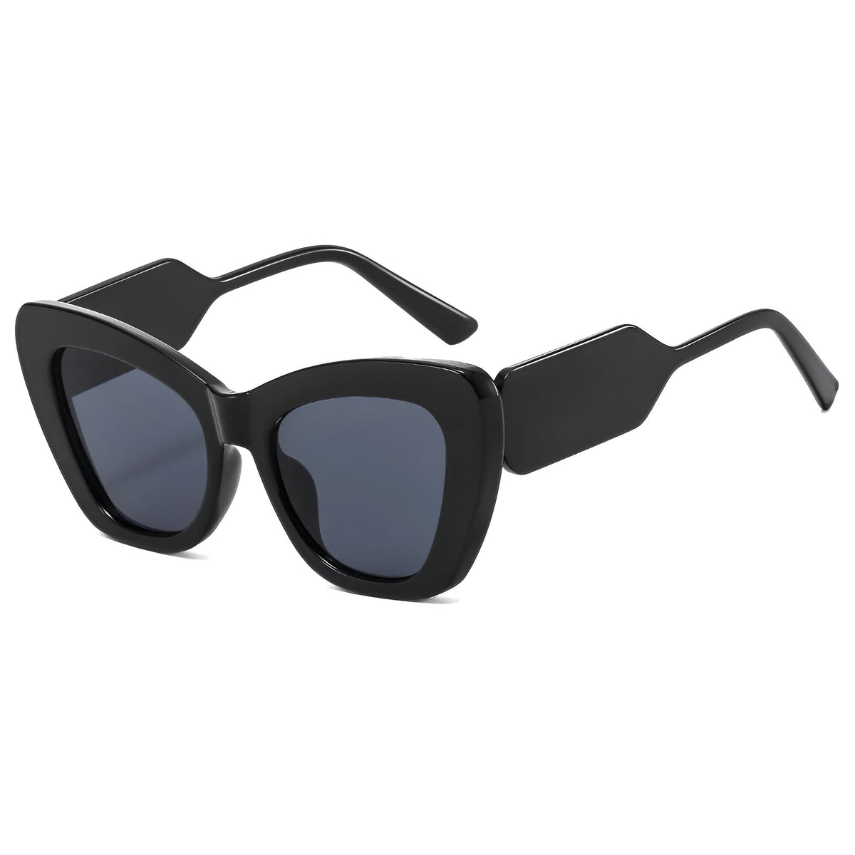 Melanie | Übergroße Katzenaugen-Sonnenbrille mit UV400-Schutz