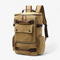 Enrique | Geräumiger Vintage Canvas-Rucksack mit Laptopfach