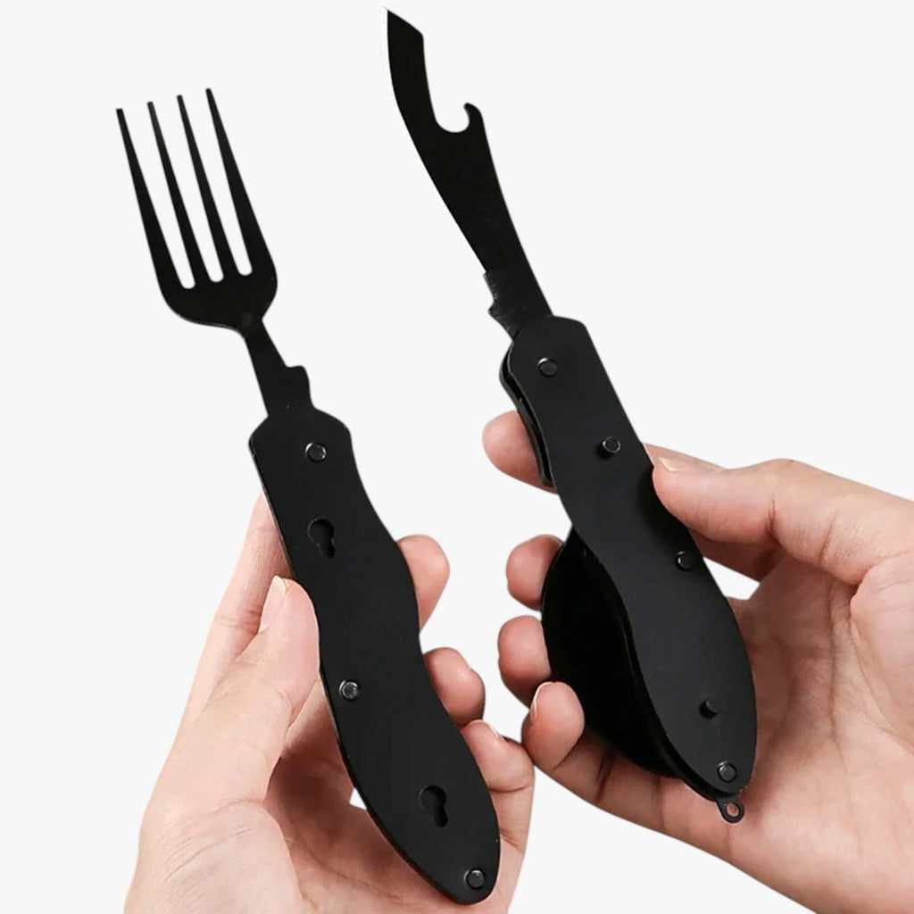 Nicole | 3-in-1 Camping faltbare Besteckset