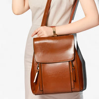 Rylee | Eleganter Leder-Rucksack für Schule und Arbeit