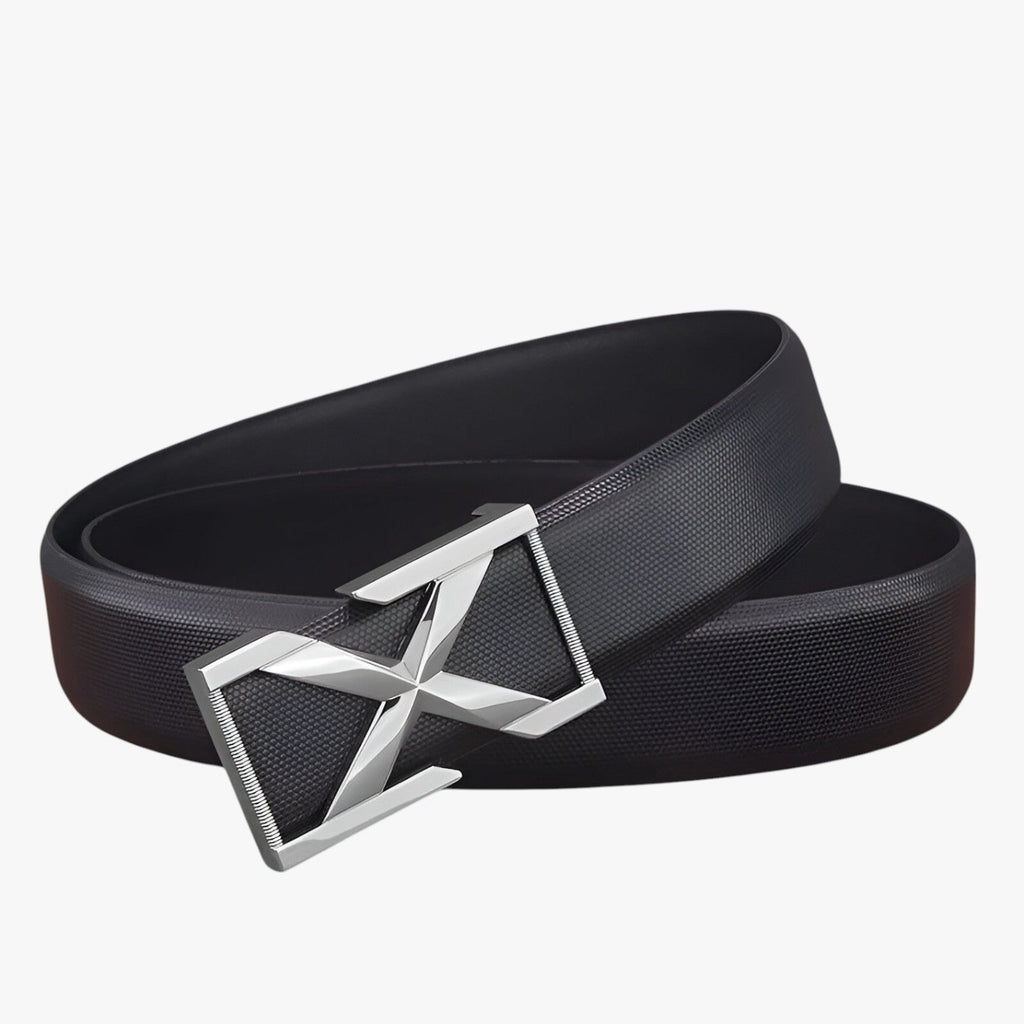 Luke | Herren-Gürtel mit X-Schnalle, luxuriöser Casual-Stil für Jugendliche