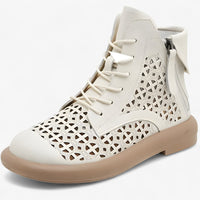 Clara | Durchbrochene Stiefeletten aus echtem Leder mit Stil