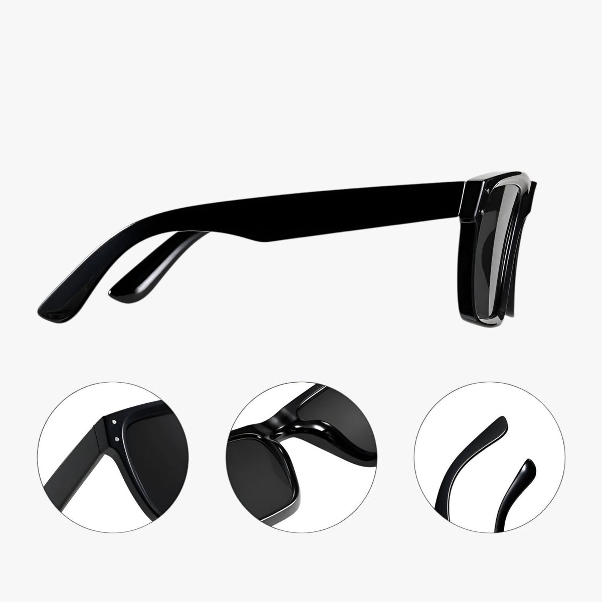 Jameson | Quadratische Oversize-Sonnenbrille für die Fahrt – UV-Schutz mit Antireflex-Beschichtung