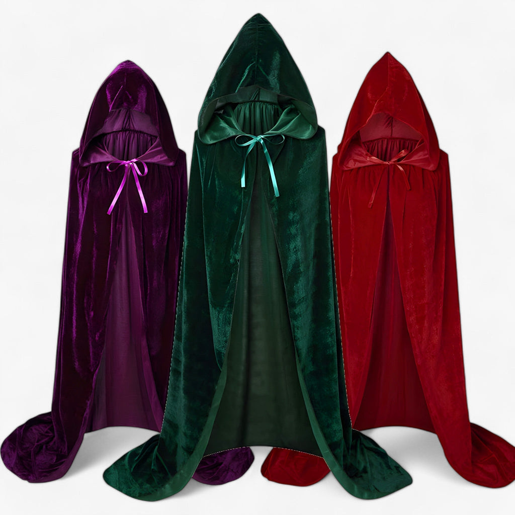 Hexenmantel - Kapuzenumhang für Halloween Cosplay