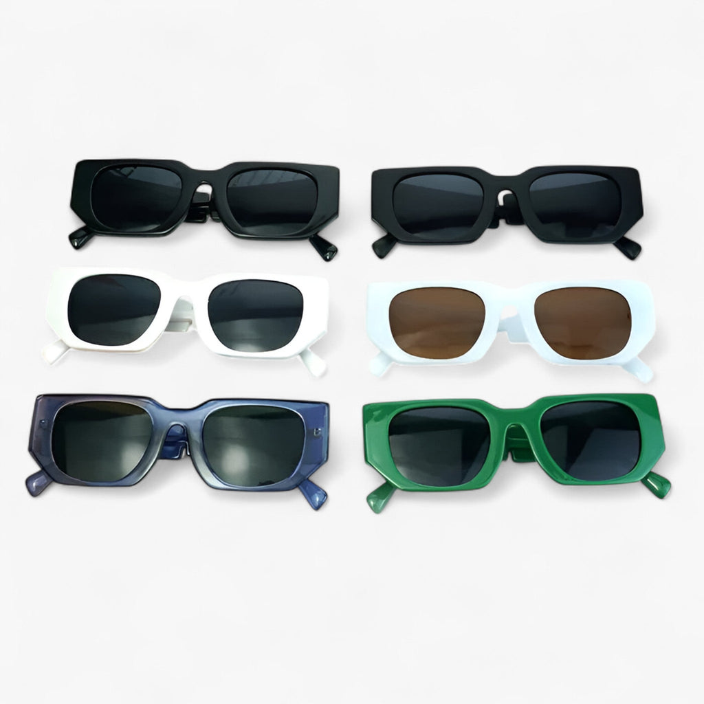 Axel | Rechteckige Sonnenbrille im Punk-Stil 2025