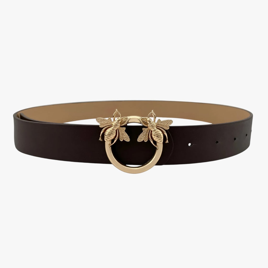 Sabrina | Eleganter Ledergürtel mit Design-Schnalle