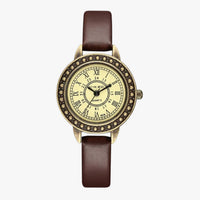 Laurel | Vintage Lederuhr mit römischem Ziffernblatt