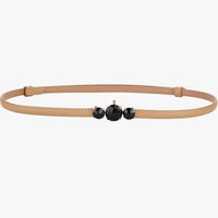 Caesy | Schmale Taille aus echtem Leder - Verstellbare Eleganz