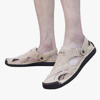 Owen | Herren-Sommersandalen - Atmungsaktives Leder und rutschfeste Sohle für einen stilvollen Akzent