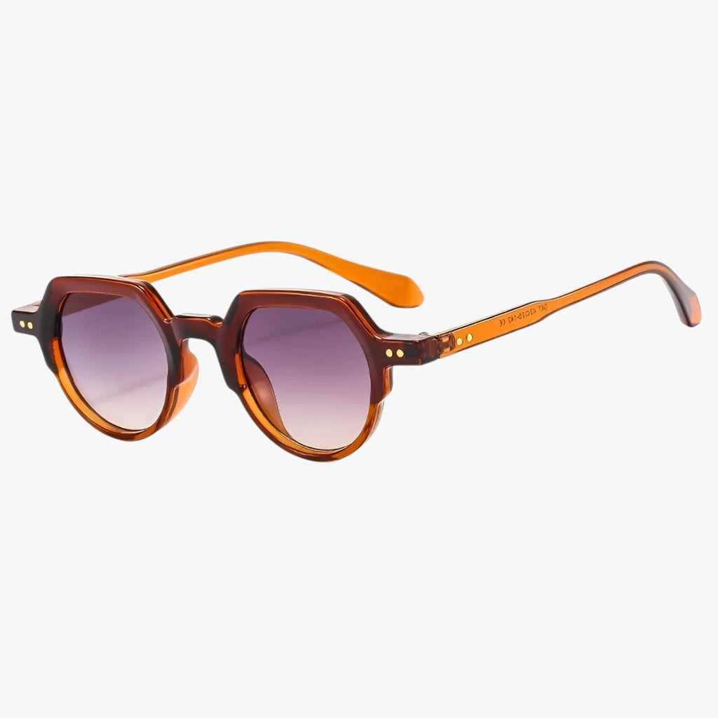 Eden | Sonnenbrille Punk UV400 Unregelmäßiges Retro-Design mit Ozeanischen Gläsern