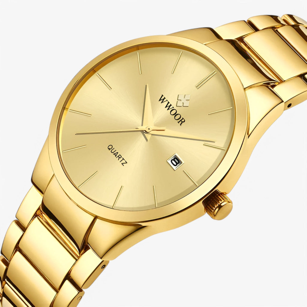 Marcello | Luxuriöse goldene Herrenuhr