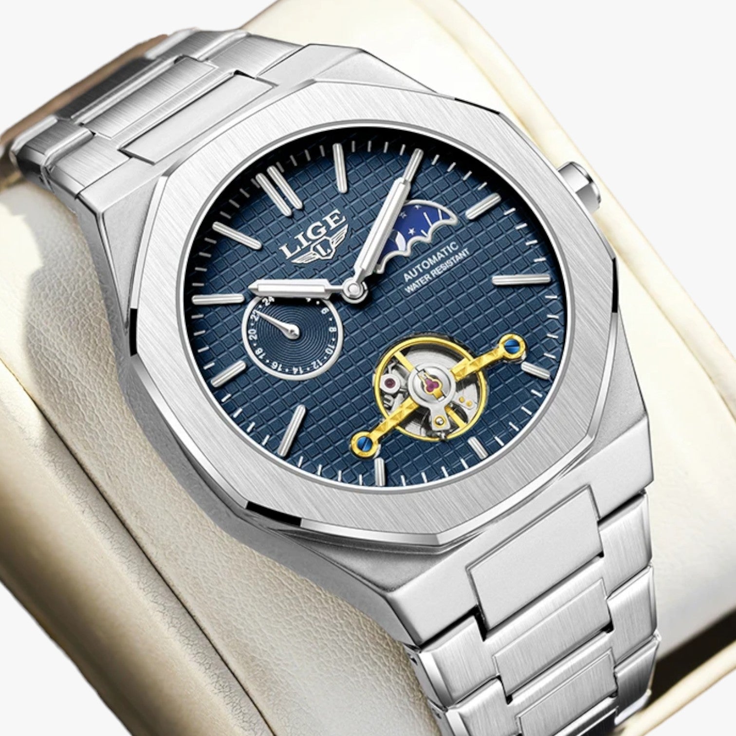 Lennox | Wasserdichte Luxus mechanische Uhr