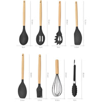 Set von 12 Küchenhelfern aus Silikon