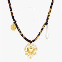 Maggie | Leoparden Charm-Halskette mit Golddetails Einzigartiger Stil und Perfektes Geschenk