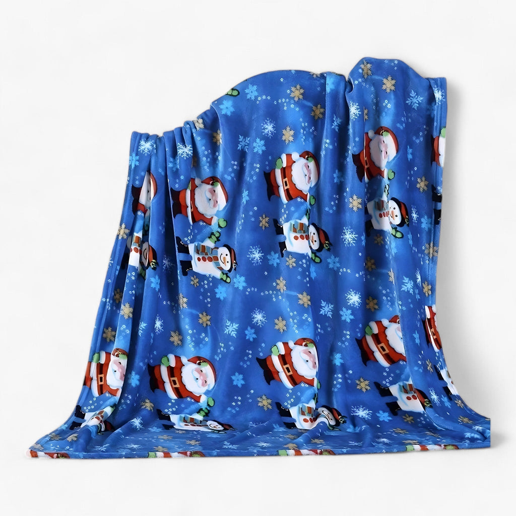 Luxuriöse Weihnachtsdecke aus Fleece - Elegante und kuschelige Urlaubsdekoration
