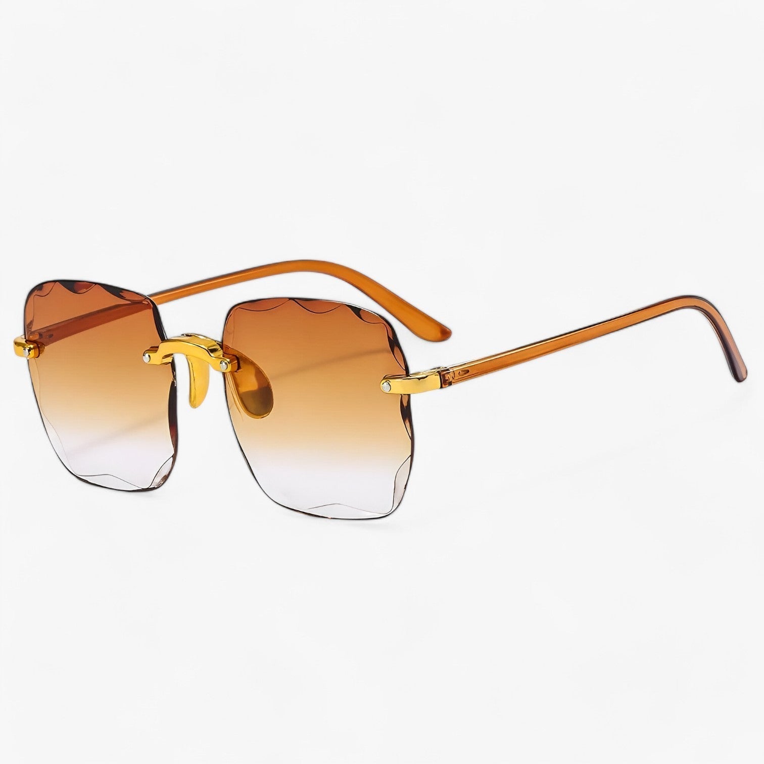 Kamila | Stilvolle randlose Sonnenbrille mit UV-Schutz