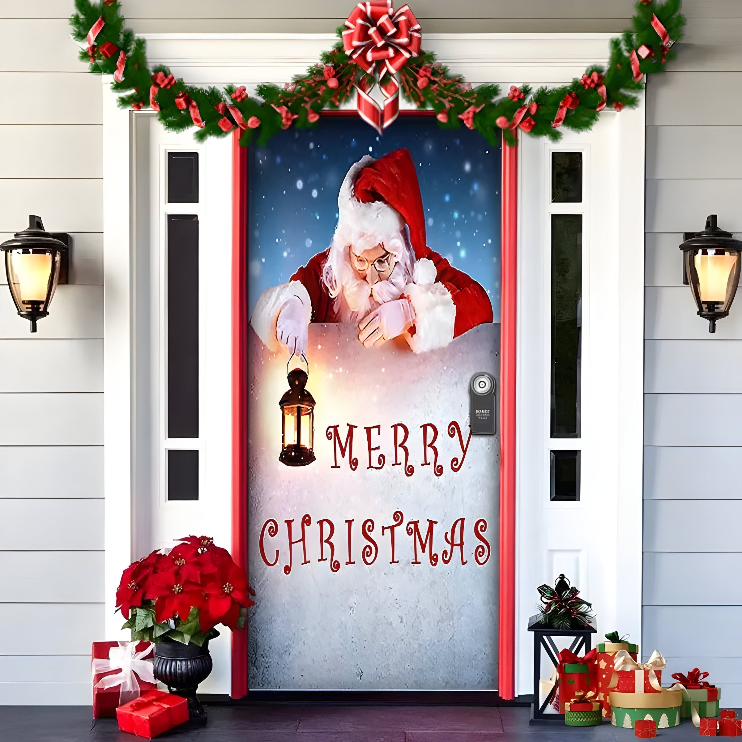 HolidayCheer | Polyester Weihnachts Hintergrundbanner - Schaffen Sie eine Festliche Atmosphäre für Ihre Dekorationen