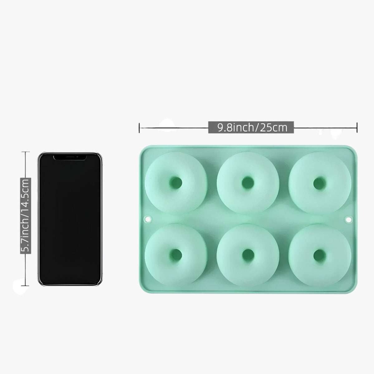 Kira | Silikonform für Donuts und Kuchen 6-in-1