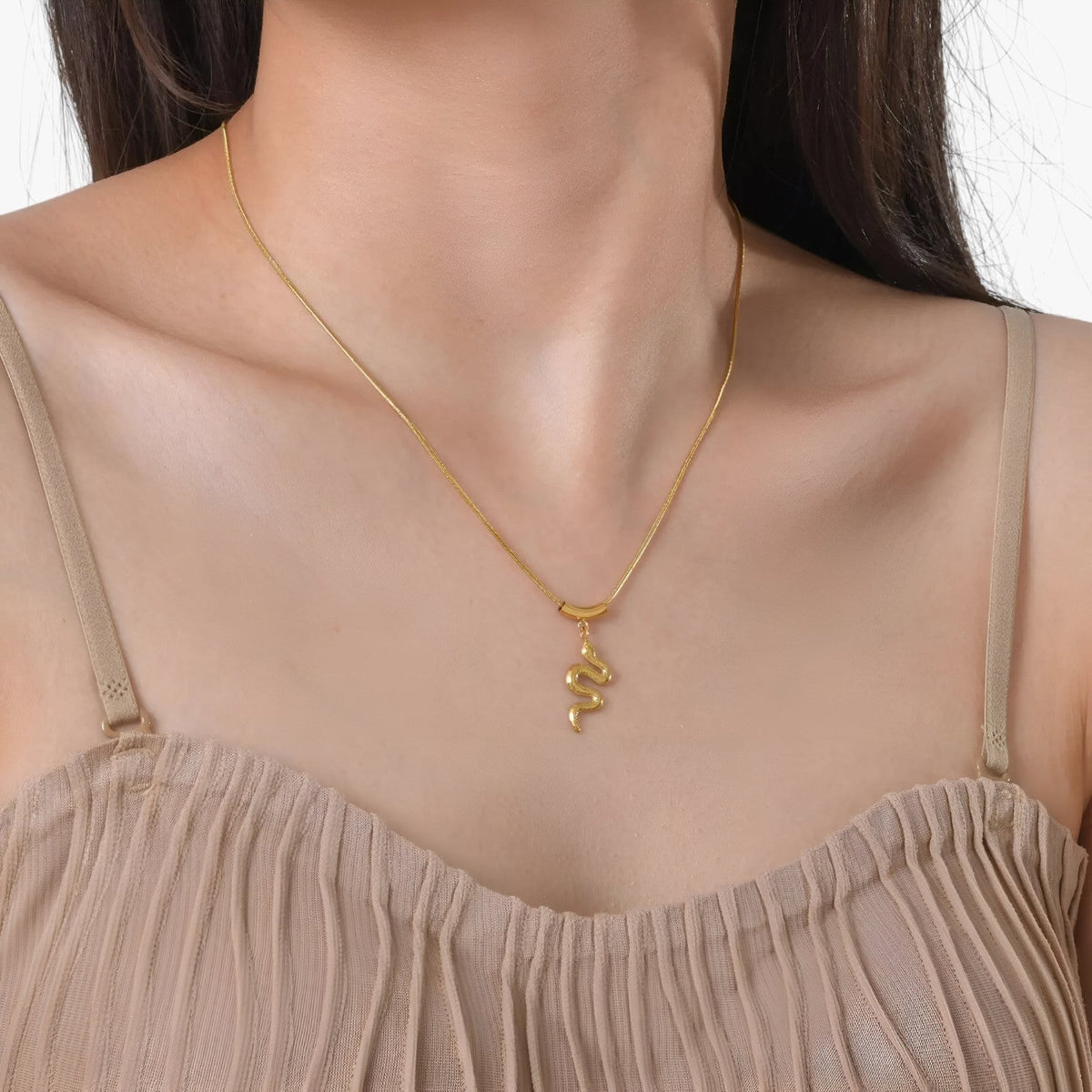 Zuri | Vintage goldene Schlangenkette