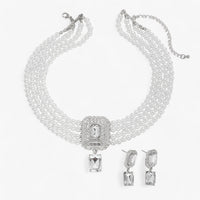 Lacteo Retro Eleganz: Mehrlagiges Perlen-Schmuckset für Damen