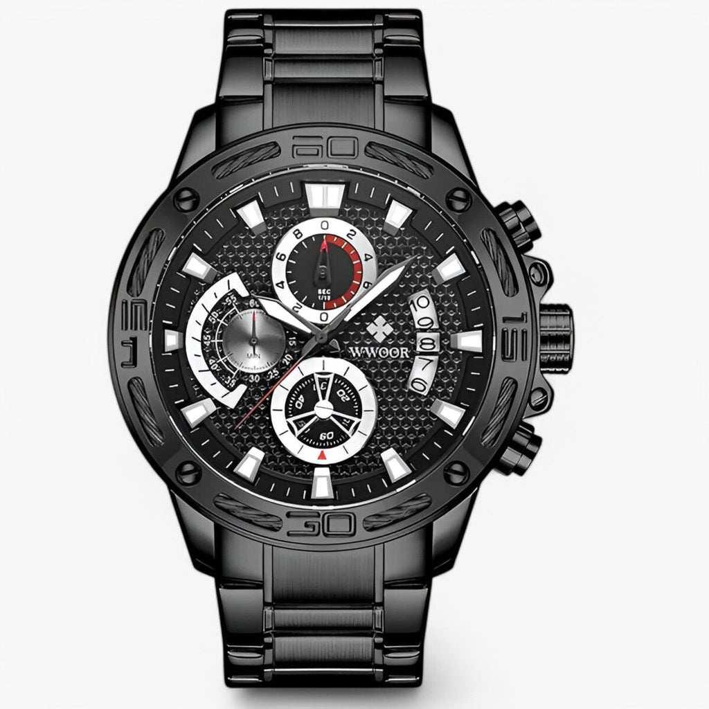 Linus | Luxus-Chronographenuhr aus Edelstahl