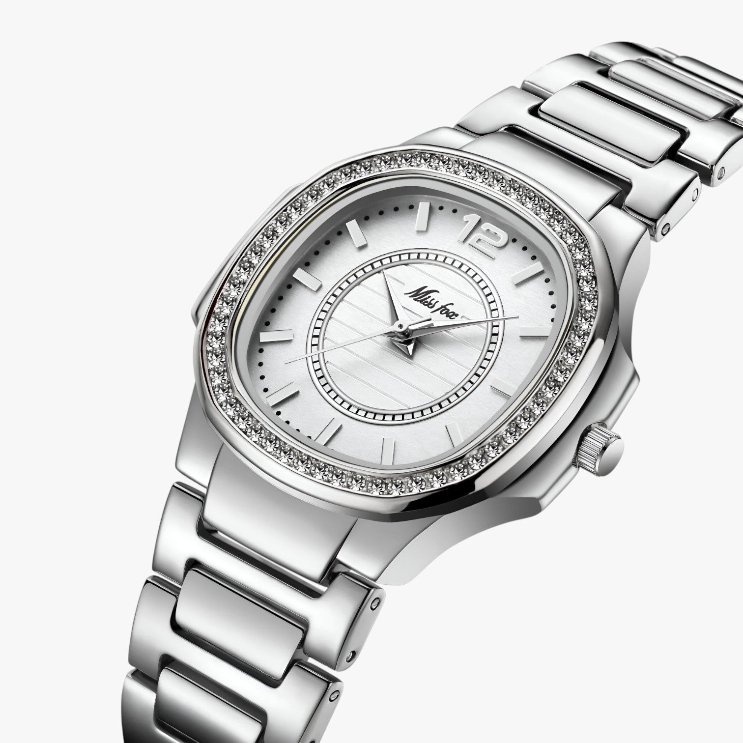Gwen | Elegante wasserdichte Uhr mit Diamanten