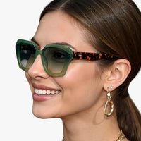 Valerie | Damen quadratische, getönte Sonnenbrille