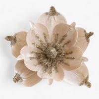 Blumen | Glänzende Kunstweihnachtsblumen - Fröhliche Ornamente für den Weihnachtsbaum und Neujahrsdekoration