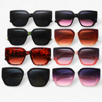 Roco | Retro multicolour polygonale Sonnenbrille für Damen