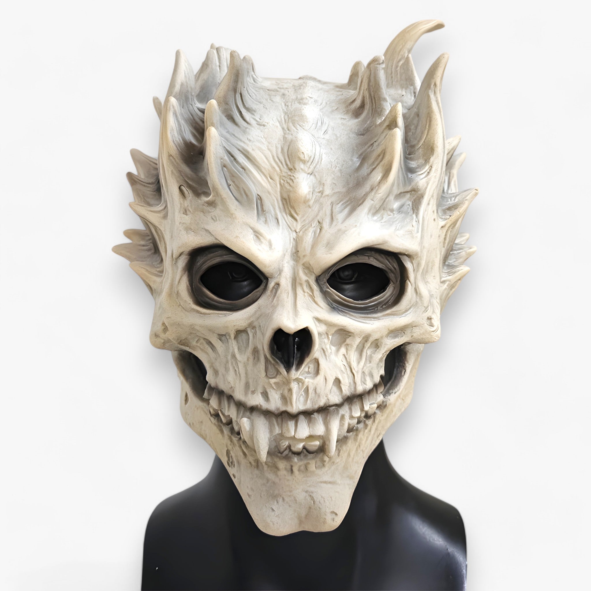 Gruselige Schädelmaske - Realistische Kopfmaske für Halloween