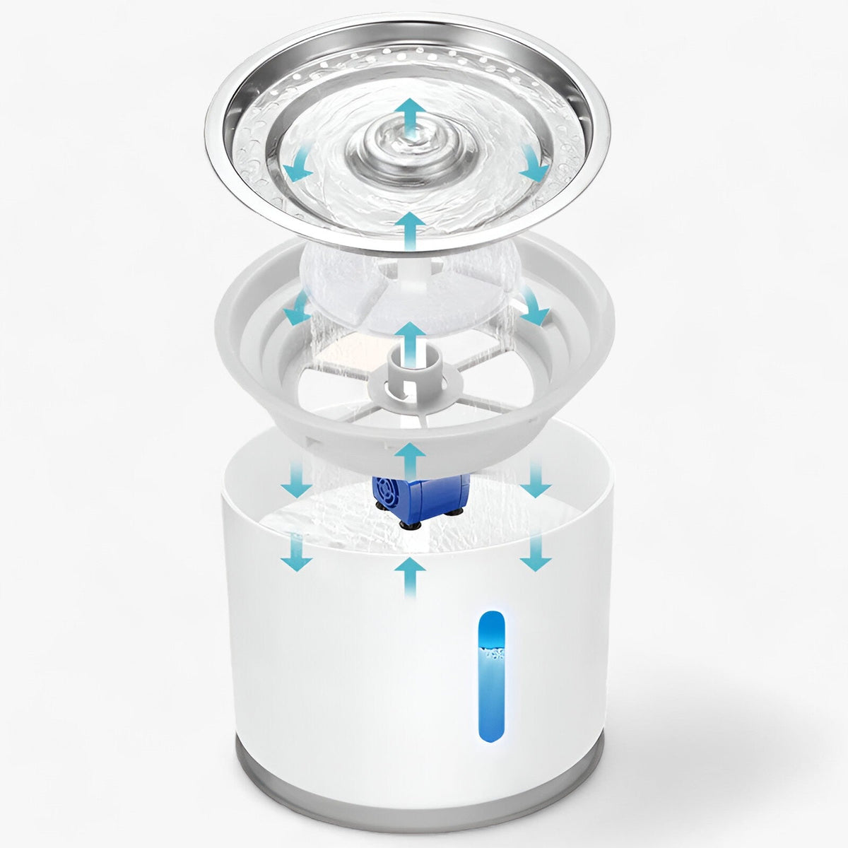 Automatischer Wasserspender - Gefiltertes frisches Wasser für Haustiere